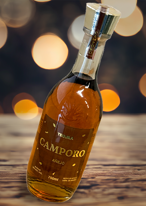 Bottle of Camporo Añejo Tequila