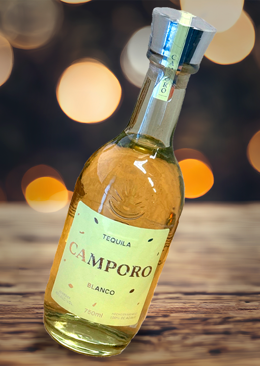 Bottle of Camporo Blanco Tequila